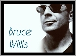 okulary, Bruce Willis, usta